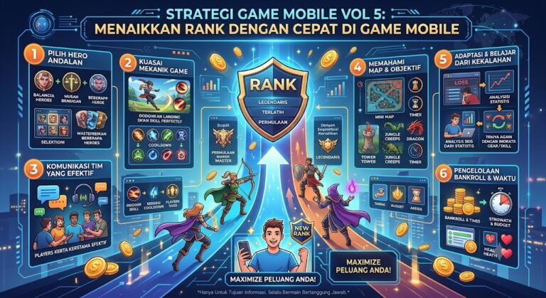 Strategi Game Mobile Vol 5: Menaikkan Rank dengan Cepat di Game Mobile