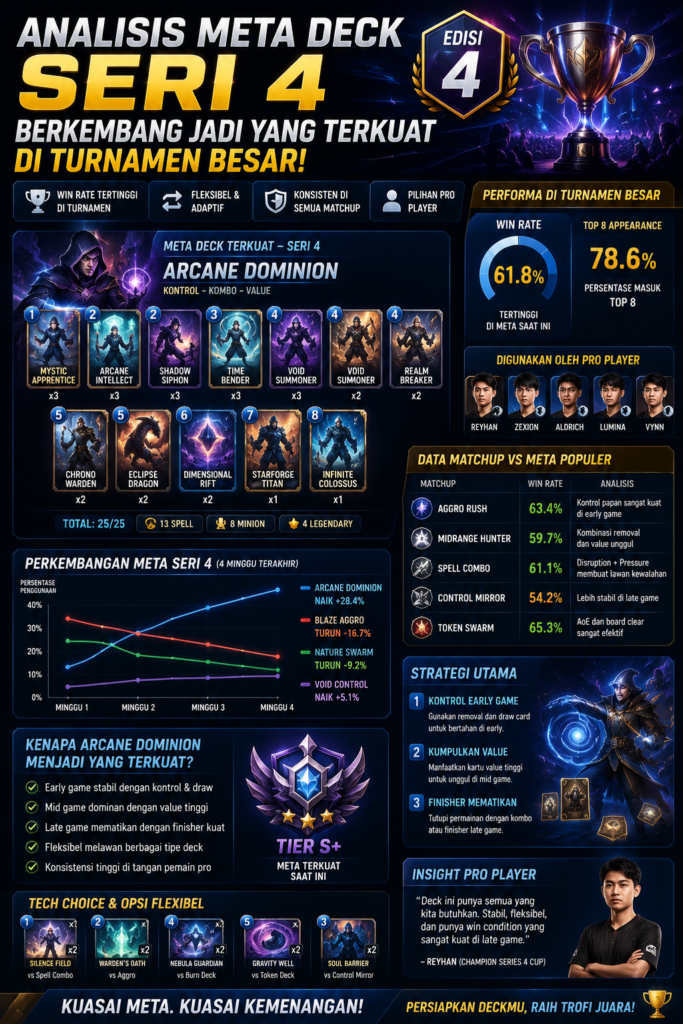 Analisis meta deck Seri 4 berkembang jadi yang terkuat di turnamen besar (Edisi 4)