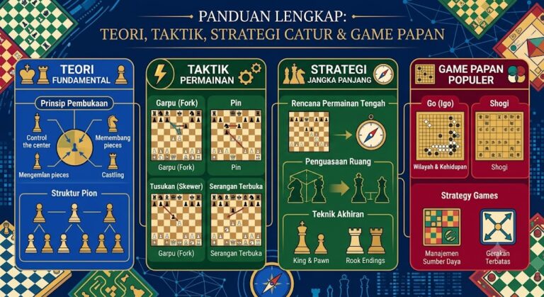 Panduan Lengkap Teori, Taktik, Strategi Catur dan Game Papan