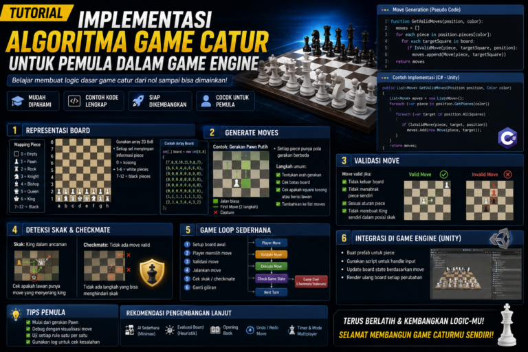 Tutorial Implementasi Algoritma Game Catur untuk Pemula dalam Game Engine