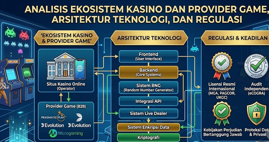 Analisis Ekosistem Kasino dan Provider Game, Arsitektur Teknologi, dan Regulasi