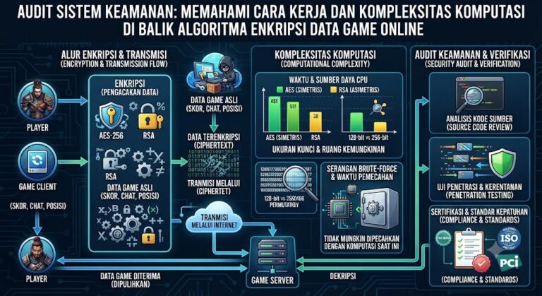 Audit Sistem Keamanan: Memahami Cara Kerja dan Kompleksitas Komputasi di Balik Algoritma Enkripsi Data Game Online