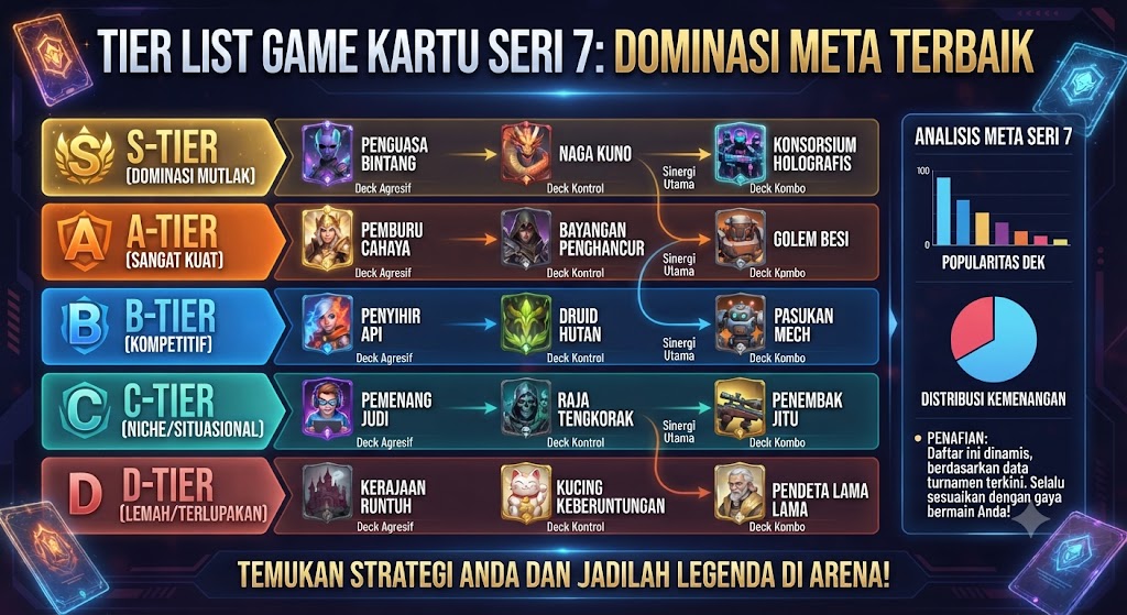 Tier List Game Kartu Seri 7: Dominasi Meta Terbaik