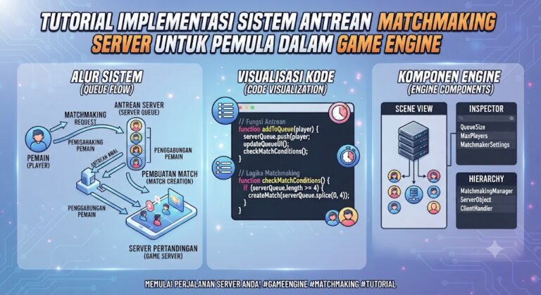 Tutorial Implementasi Sistem Antrean Matchmaking Server untuk Pemula dalam Game Engine
