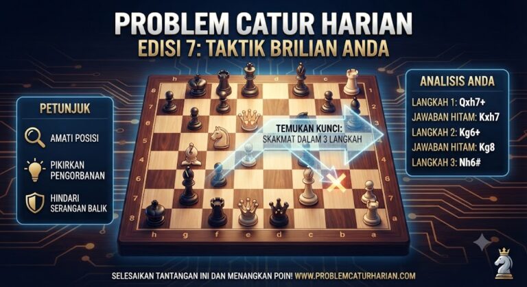 Problem Catur Harian Edisi 7: Taktik Brilian Anda