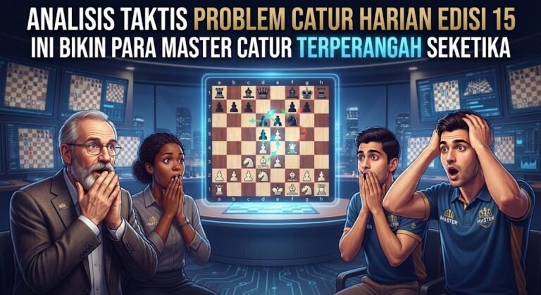 Analisis Taktis Problem Catur Harian Edisi 15 Ini Bikin Para Master Catur Terperangah Seketika
