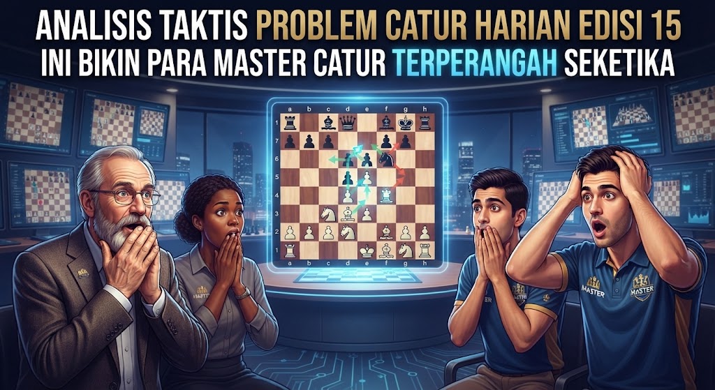 Analisis Taktis Problem Catur Harian Edisi 15 Ini Bikin Para Master Catur Terperangah Seketika